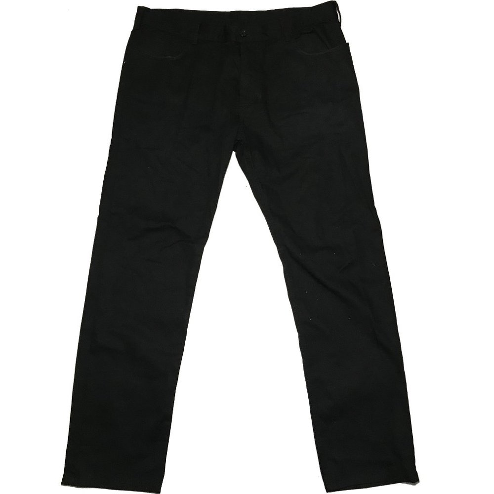 COPY - Ann Demeulemester Slim Fit Denim Pants Waxed Black